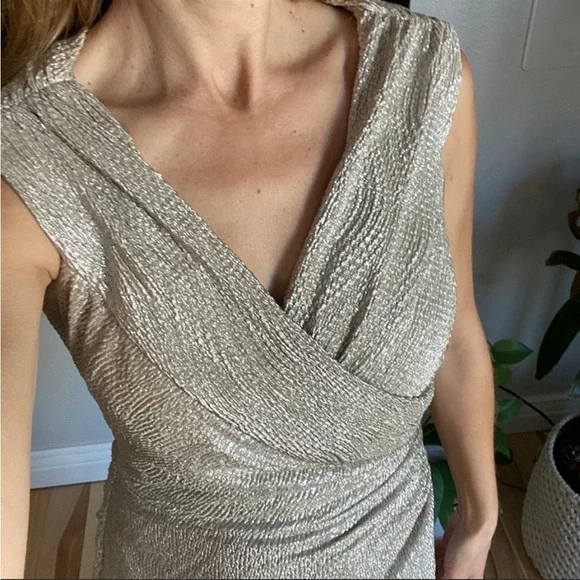 high waist v neck dress Chic Split V-Neck High-Waist Dress – Belgraviagrace main image 1